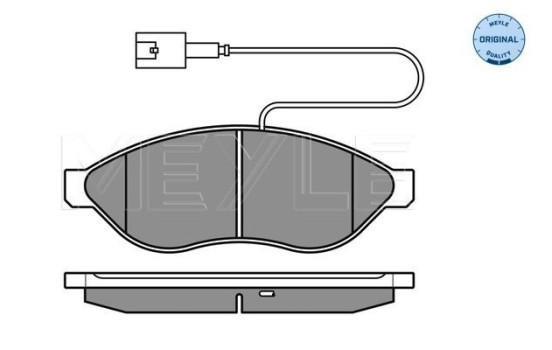Brake Pad Set, disc brake MEYLE-ORIGINAL Quality 025 244 6819/W2, Image 2