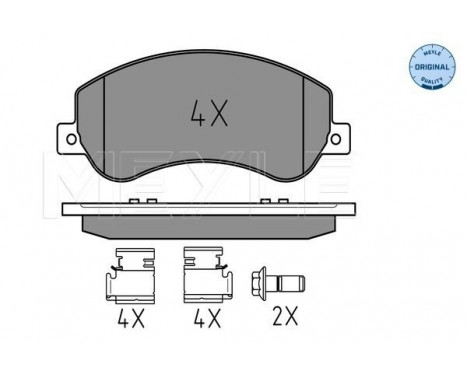 Brake Pad Set, disc brake MEYLE-ORIGINAL Quality 025 244 8418