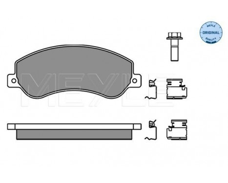 Brake Pad Set, disc brake MEYLE-ORIGINAL Quality 025 244 8419/W