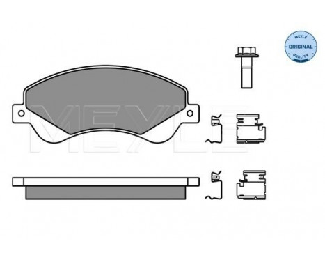 Brake Pad Set, disc brake MEYLE-ORIGINAL Quality 025 244 8518/W