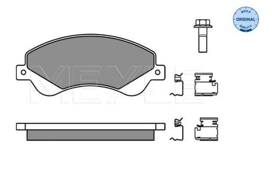Brake Pad Set, disc brake MEYLE-ORIGINAL Quality 025 244 8518/W