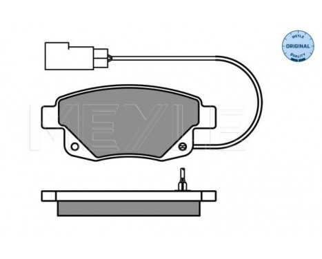 Brake Pad Set, disc brake MEYLE-ORIGINAL Quality 025 244 8617/W, Image 2