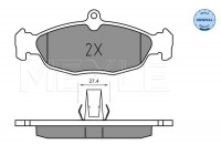 Brake Pad Set, disc brake MEYLE-ORIGINAL Quality 025 244 8717