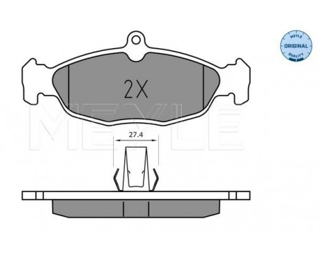 Brake Pad Set, disc brake MEYLE-ORIGINAL Quality 025 244 8717