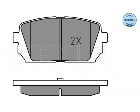 Brake Pad Set, disc brake MEYLE-ORIGINAL Quality 025 244 9116/W, Image 2