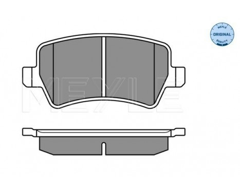 Brake Pad Set, disc brake MEYLE-ORIGINAL Quality 025 244 9617