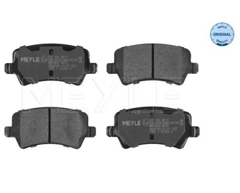 Brake Pad Set, disc brake MEYLE-ORIGINAL Quality 025 244 9617, Image 2