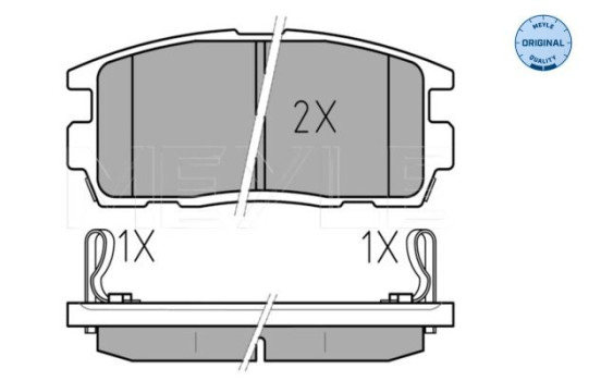 Brake Pad Set, disc brake MEYLE-ORIGINAL Quality 025 244 9815/W, Image 2