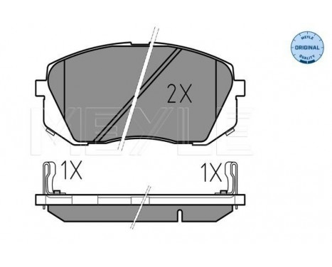 Brake Pad Set, disc brake MEYLE-ORIGINAL Quality 025 245 0116/W