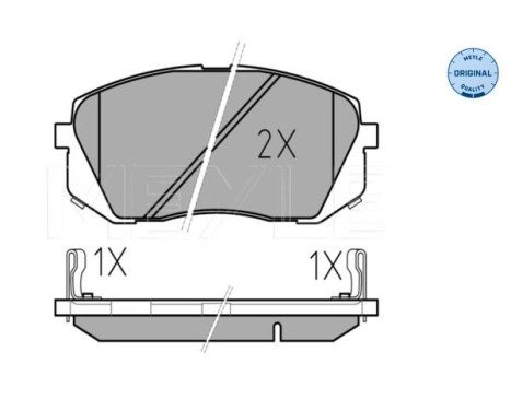Brake Pad Set, disc brake MEYLE-ORIGINAL Quality 025 245 0116/W, Image 2