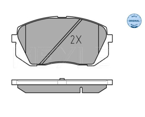 Brake Pad Set, disc brake MEYLE-ORIGINAL Quality 025 245 0116/W, Image 3
