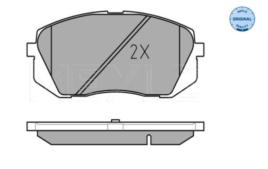 Brake Pad Set, disc brake MEYLE-ORIGINAL Quality 025 245 0116/W, Image 3