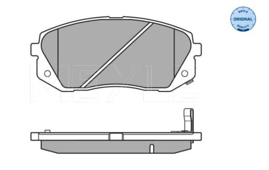 Brake Pad Set, disc brake MEYLE-ORIGINAL Quality 025 245 0116/W, Image 4