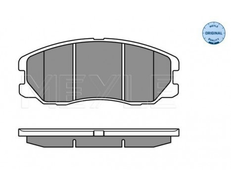 Brake Pad Set, disc brake MEYLE-ORIGINAL Quality 025 245 1016/W