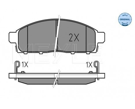 Brake Pad Set, disc brake MEYLE-ORIGINAL Quality 025 245 2916/W