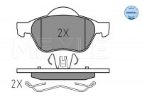 Brake Pad Set, disc brake MEYLE-ORIGINAL Quality 025 245 3518