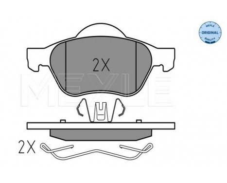 Brake Pad Set, disc brake MEYLE-ORIGINAL Quality 025 245 3518