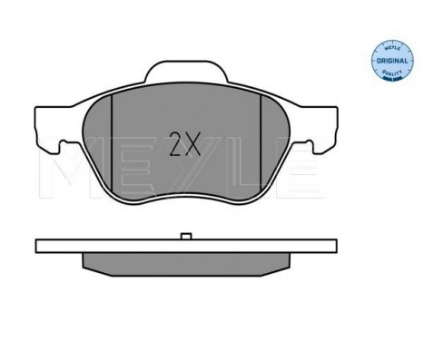 Brake Pad Set, disc brake MEYLE-ORIGINAL Quality 025 245 3518, Image 2