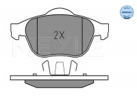 Brake Pad Set, disc brake MEYLE-ORIGINAL Quality 025 245 3618