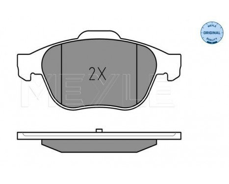 Brake Pad Set, disc brake MEYLE-ORIGINAL Quality 025 245 3618, Image 2