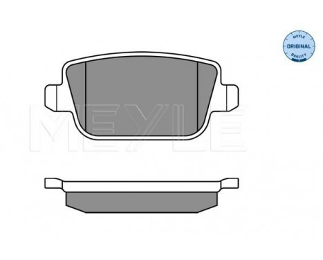 Brake Pad Set, disc brake MEYLE-ORIGINAL Quality 025 245 3715