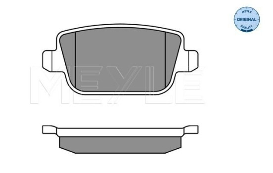 Brake Pad Set, disc brake MEYLE-ORIGINAL Quality 025 245 3715