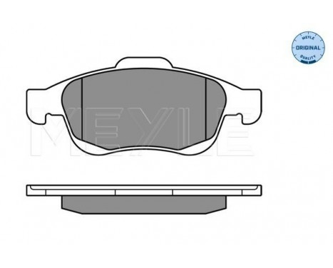 Brake Pad Set, disc brake MEYLE-ORIGINAL Quality 025 245 3818, Image 2