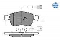 Brake Pad Set, disc brake MEYLE-ORIGINAL Quality 025 245 3819/W