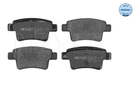 Brake Pad Set, disc brake MEYLE-ORIGINAL Quality 025 245 4016