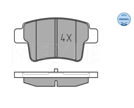 Brake Pad Set, disc brake MEYLE-ORIGINAL Quality 025 245 4016, Image 2