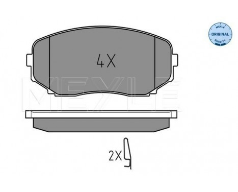 Brake Pad Set, disc brake MEYLE-ORIGINAL Quality 025 245 4417/W