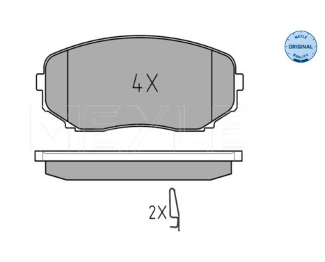 Brake Pad Set, disc brake MEYLE-ORIGINAL Quality 025 245 4417/W, Image 2