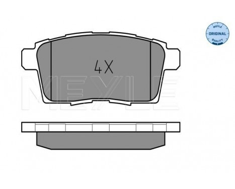 Brake Pad Set, disc brake MEYLE-ORIGINAL Quality 025 245 4517