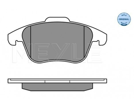 Brake Pad Set, disc brake MEYLE-ORIGINAL Quality 025 245 5719