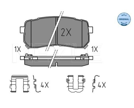 Brake Pad Set, disc brake MEYLE-ORIGINAL Quality 025 245 5915/W
