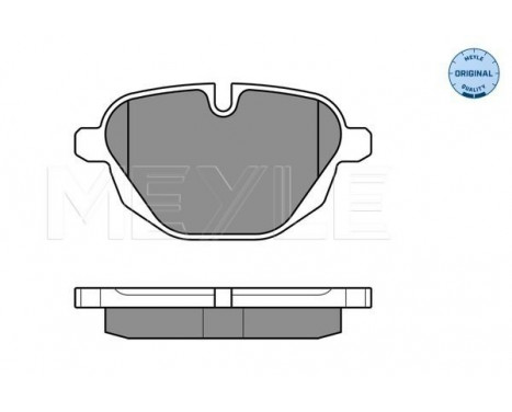 Brake Pad Set, disc brake MEYLE-ORIGINAL Quality 025 245 6118, Image 2
