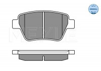 Brake Pad Set, disc brake MEYLE-ORIGINAL Quality 025 245 6317