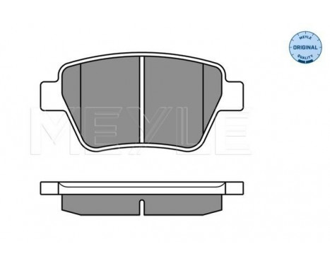 Brake Pad Set, disc brake MEYLE-ORIGINAL Quality 025 245 6317