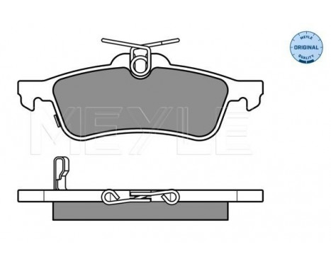 Brake Pad Set, disc brake MEYLE-ORIGINAL Quality 025 245 7415/W