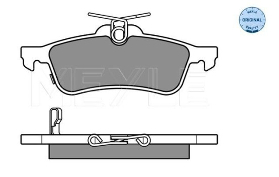 Brake Pad Set, disc brake MEYLE-ORIGINAL Quality 025 245 7415/W