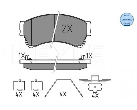 Brake Pad Set, disc brake MEYLE-ORIGINAL Quality 025 245 8217/W