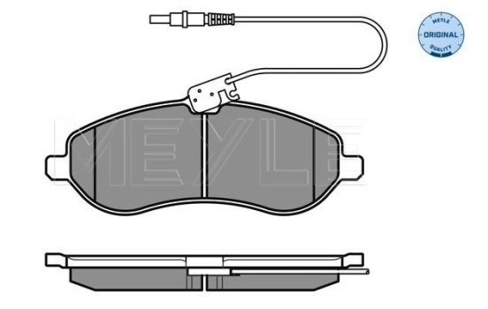 Brake Pad Set, disc brake MEYLE-ORIGINAL Quality 025 245 9518/W, Image 2
