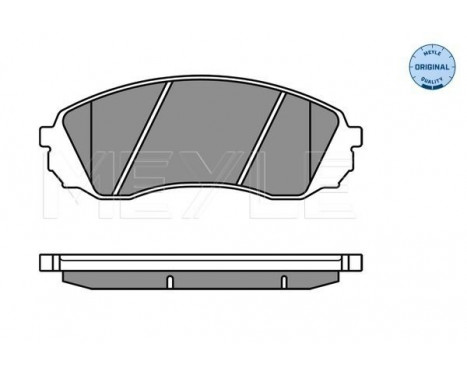 Brake Pad Set, disc brake MEYLE-ORIGINAL Quality 025 245 9717/W