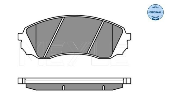 Brake Pad Set, disc brake MEYLE-ORIGINAL Quality 025 245 9717/W