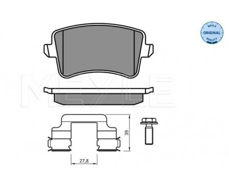 Brake Pad Set, disc brake MEYLE-ORIGINAL Quality 025 246 0617/K2