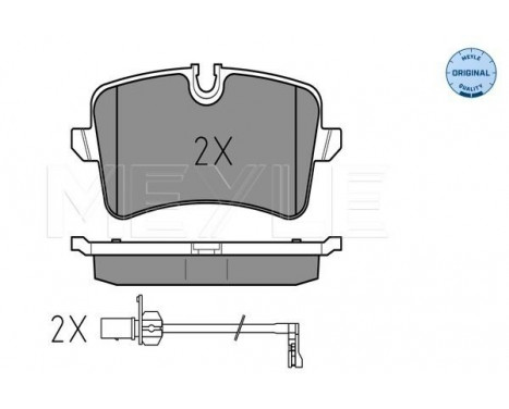 Brake Pad Set, disc brake MEYLE-ORIGINAL Quality 025 246 0617/W