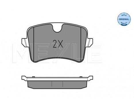 Brake Pad Set, disc brake MEYLE-ORIGINAL Quality 025 246 0617/W, Image 2