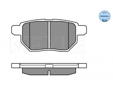 Brake Pad Set, disc brake MEYLE-ORIGINAL Quality 025 246 1015/W