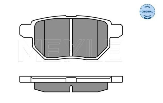 Brake Pad Set, disc brake MEYLE-ORIGINAL Quality 025 246 1015/W