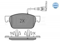 Brake Pad Set, disc brake MEYLE-ORIGINAL Quality 025 246 2318/W
